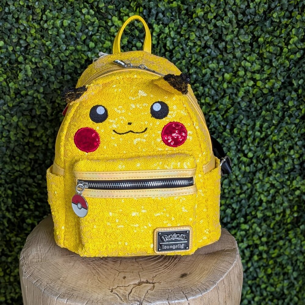 Sequin Pikachu loungefly backpack
